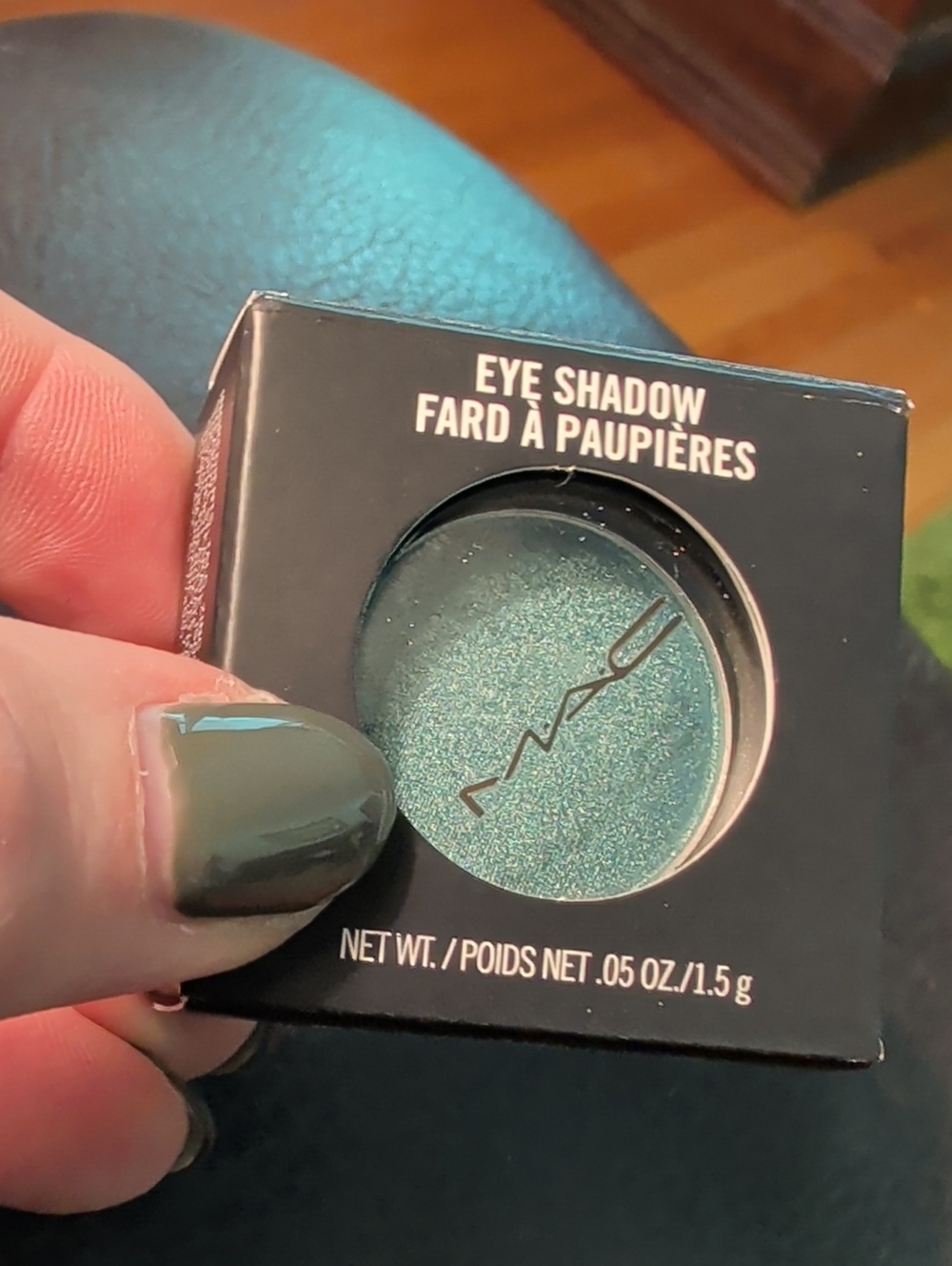 MAC Cosmetics Shimmering Teal Green Eyeshadow